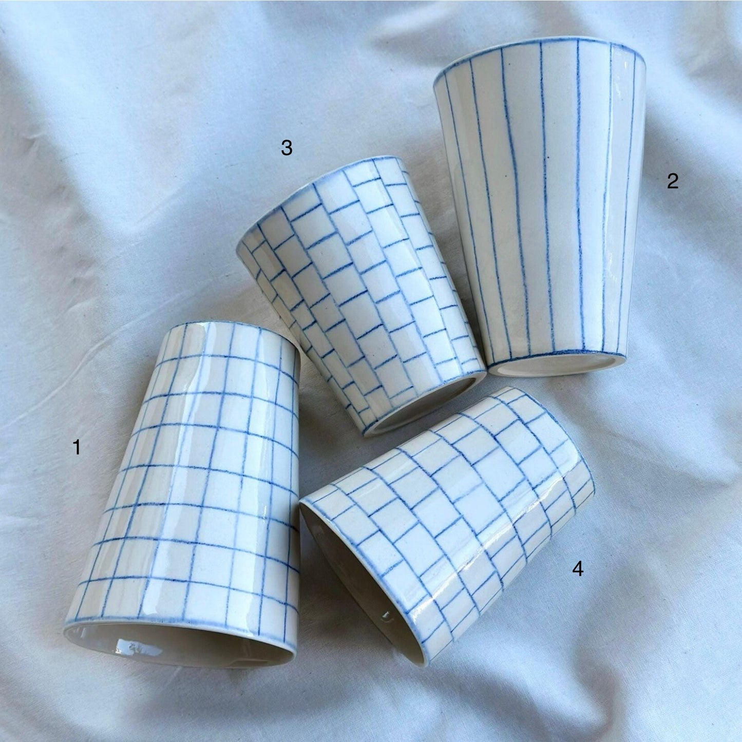 Pencil Stripe Tumblers
