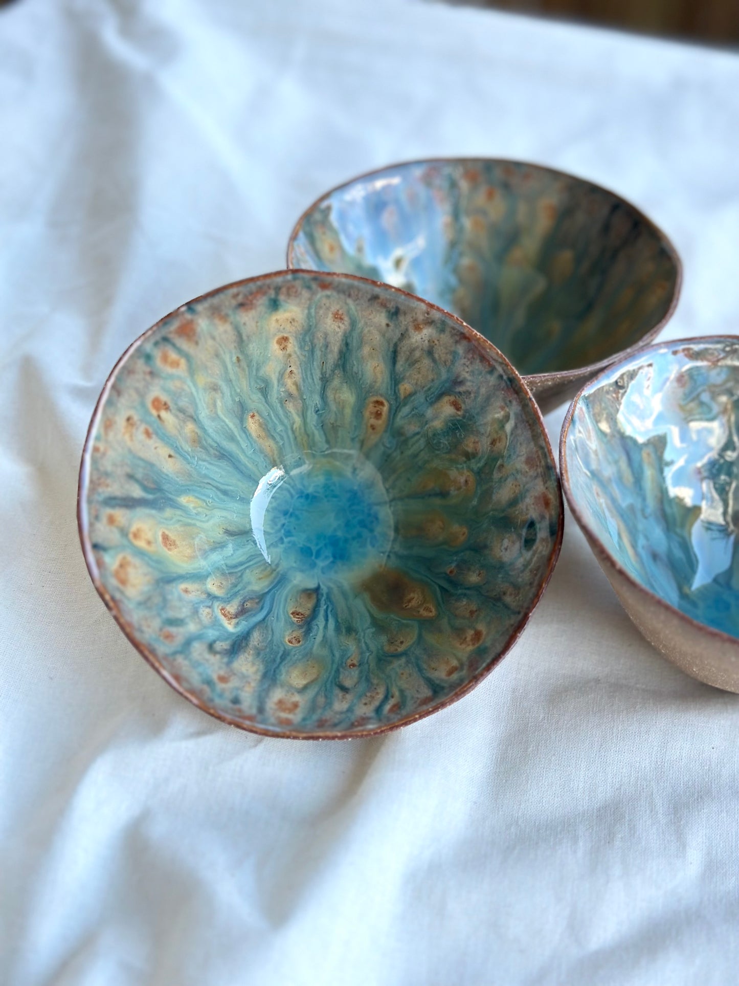 Set of 3 Handmade Ceramic Bowl Set