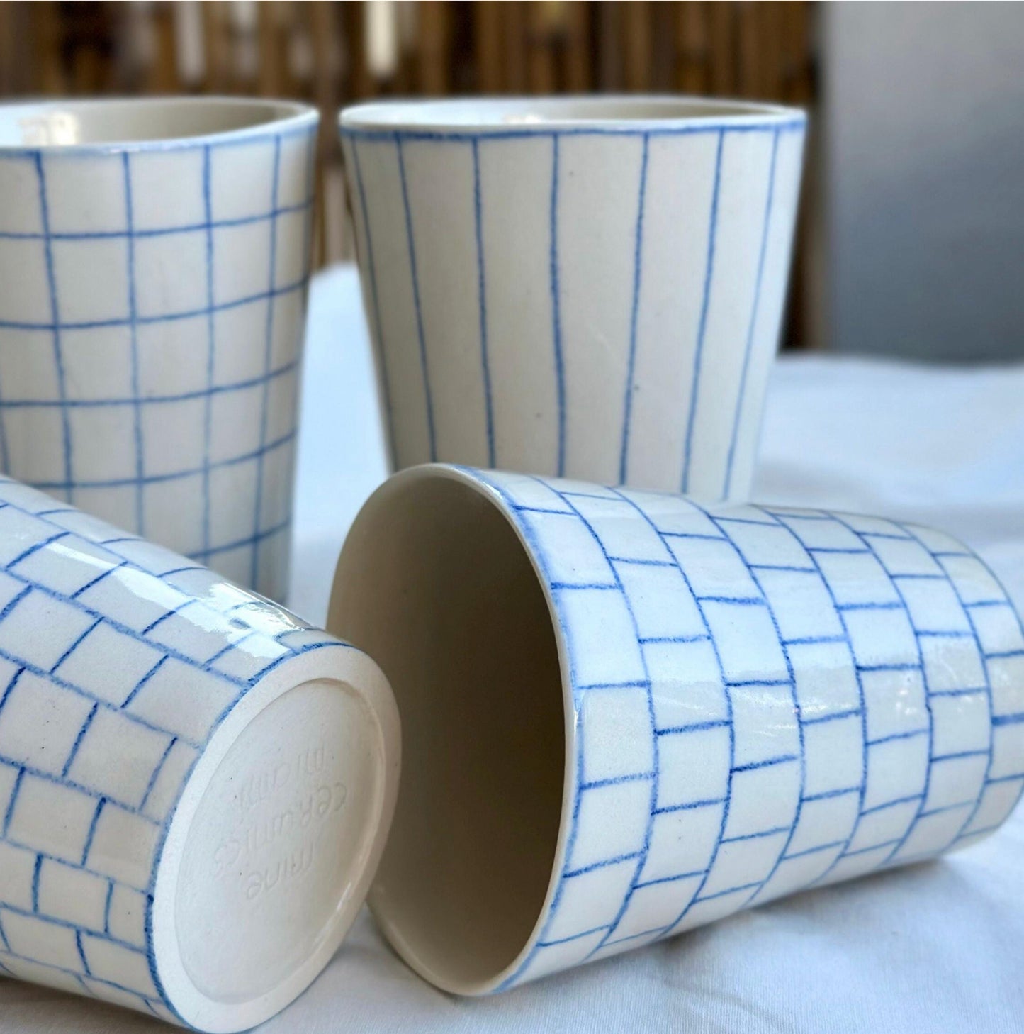 Pencil Stripe Tumblers