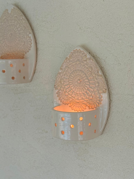 Lace Pattern Candle Holder