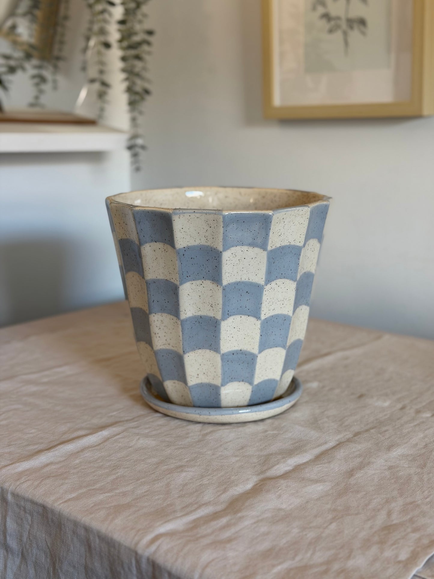 Checkered Plan Pot