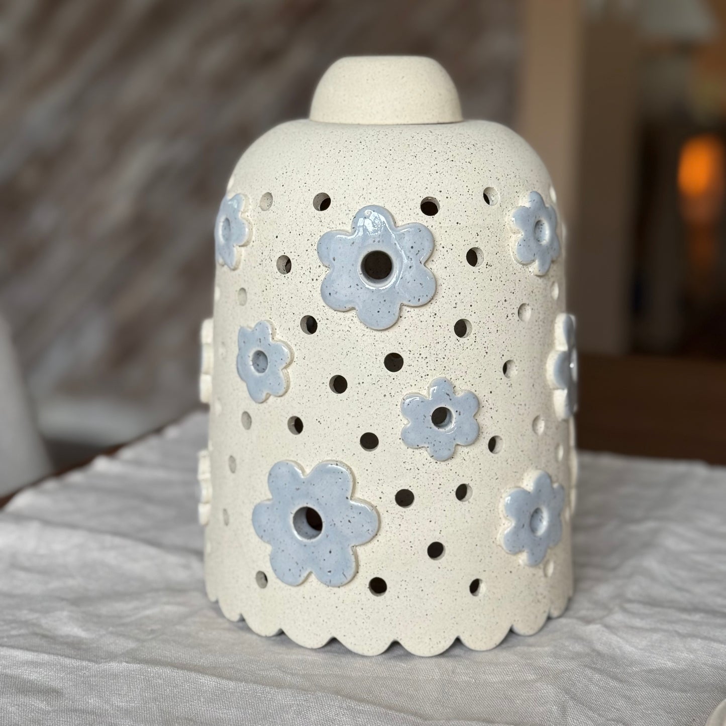 Blue Bloom Pendant Light