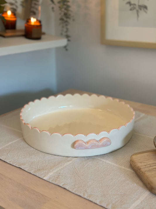 Scalloped Edge Baking Dish