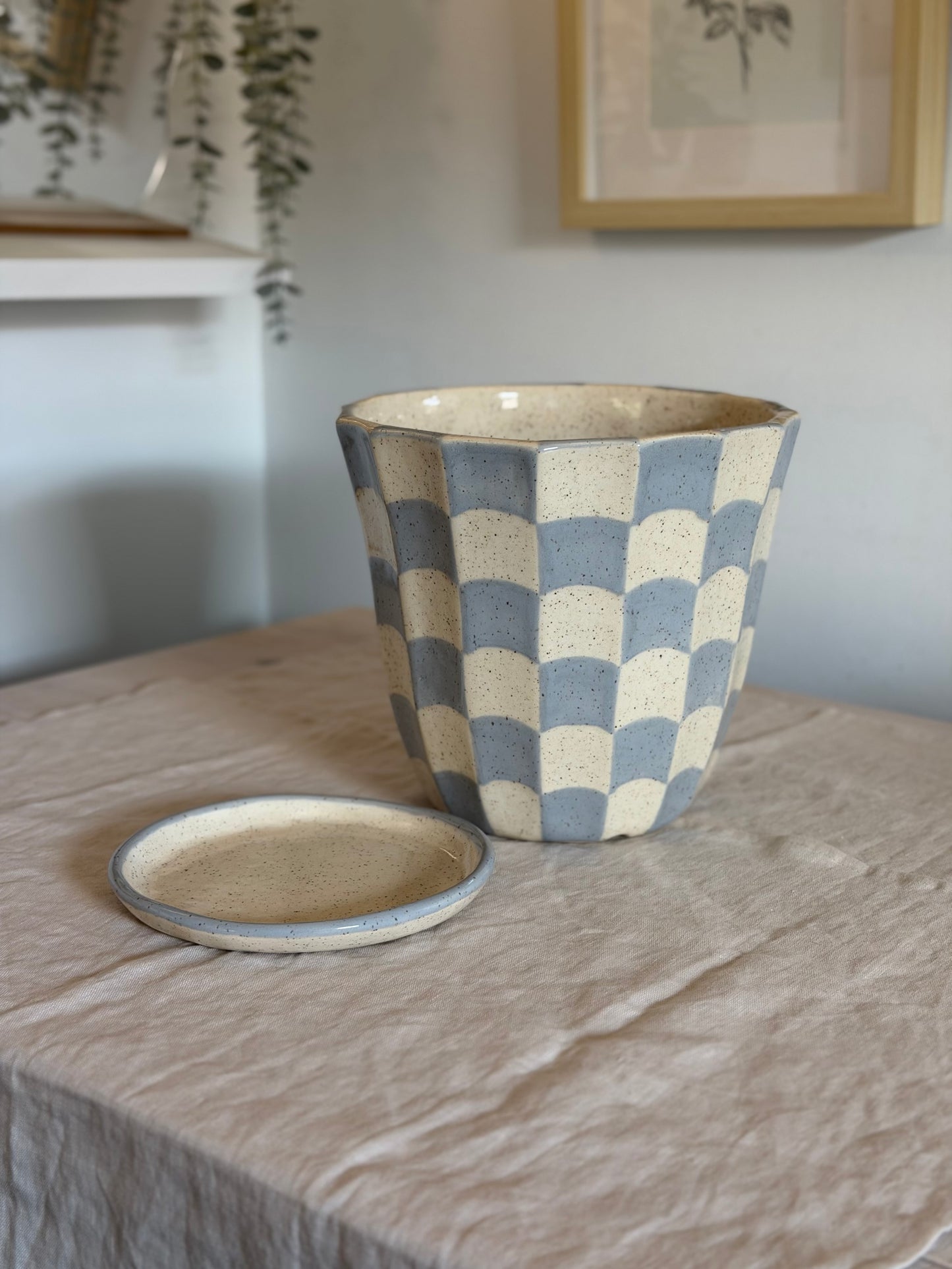 Checkered Plan Pot