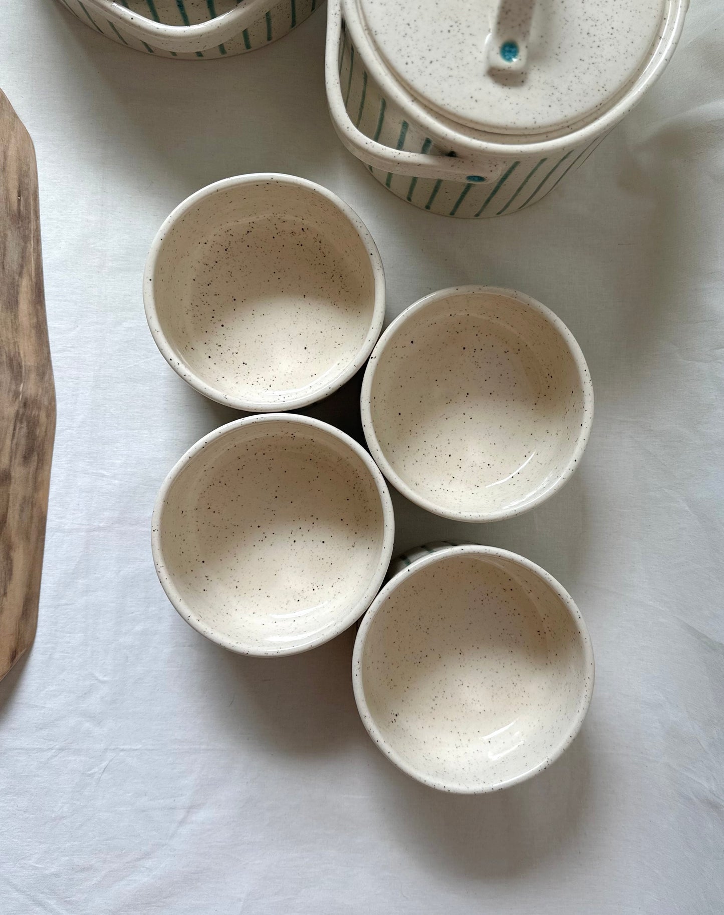 Speckled Striped Bowls