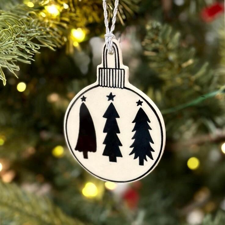 Handmade ceramic bauble Christmas ornaments, photo 4