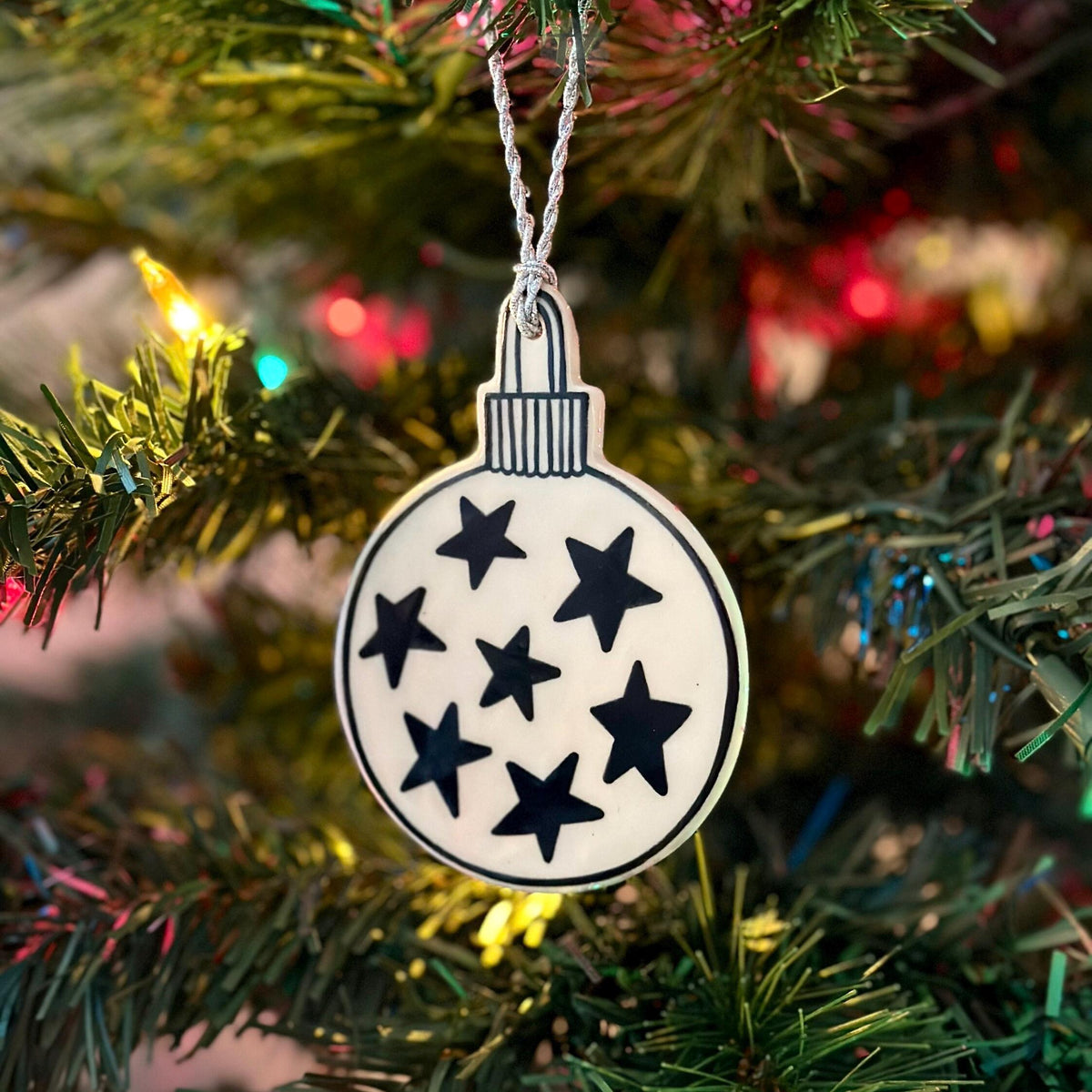 Handmade ceramic bauble Christmas ornaments, photo 6