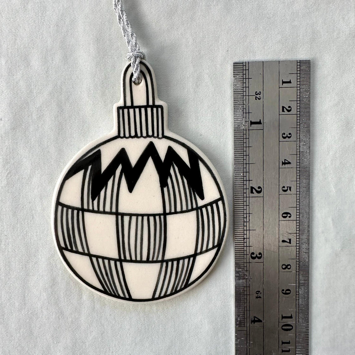 Handmade ceramic bauble Christmas ornaments, photo 8