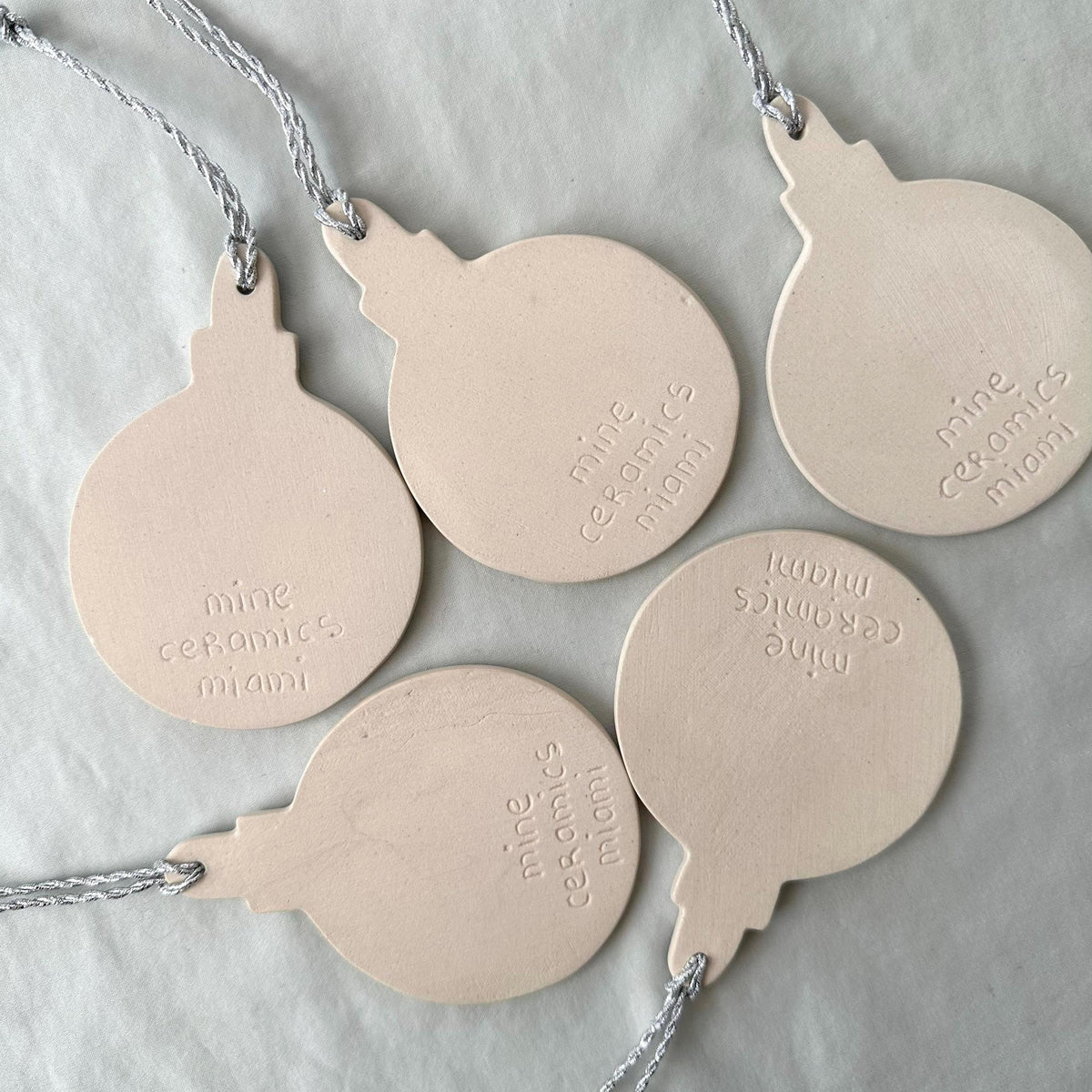 Handmade ceramic bauble Christmas ornaments, photo 9