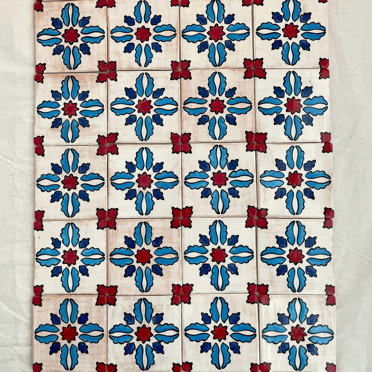 Hand Painted Ceramic Tile — front view