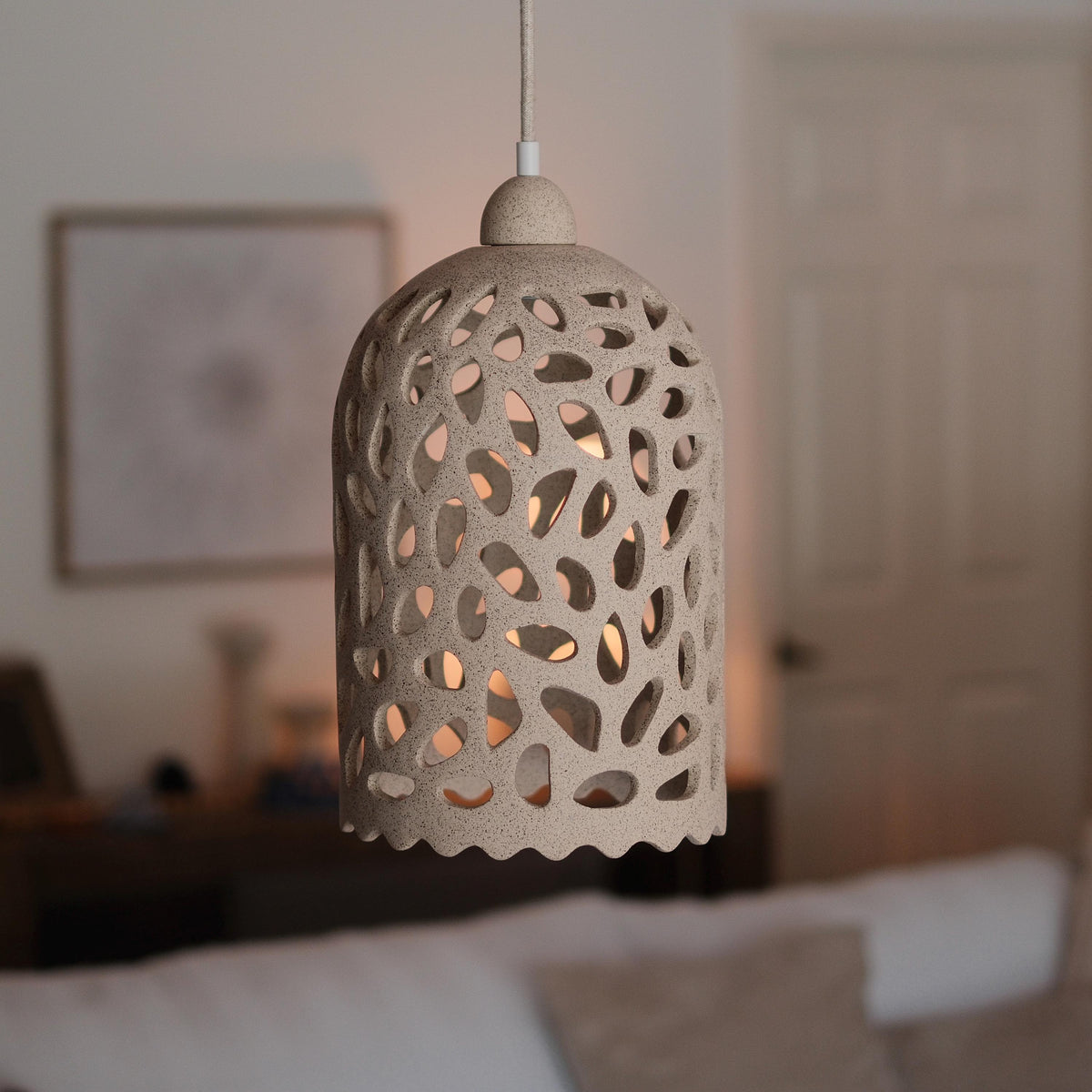 Ceramic Pendant Light — front view