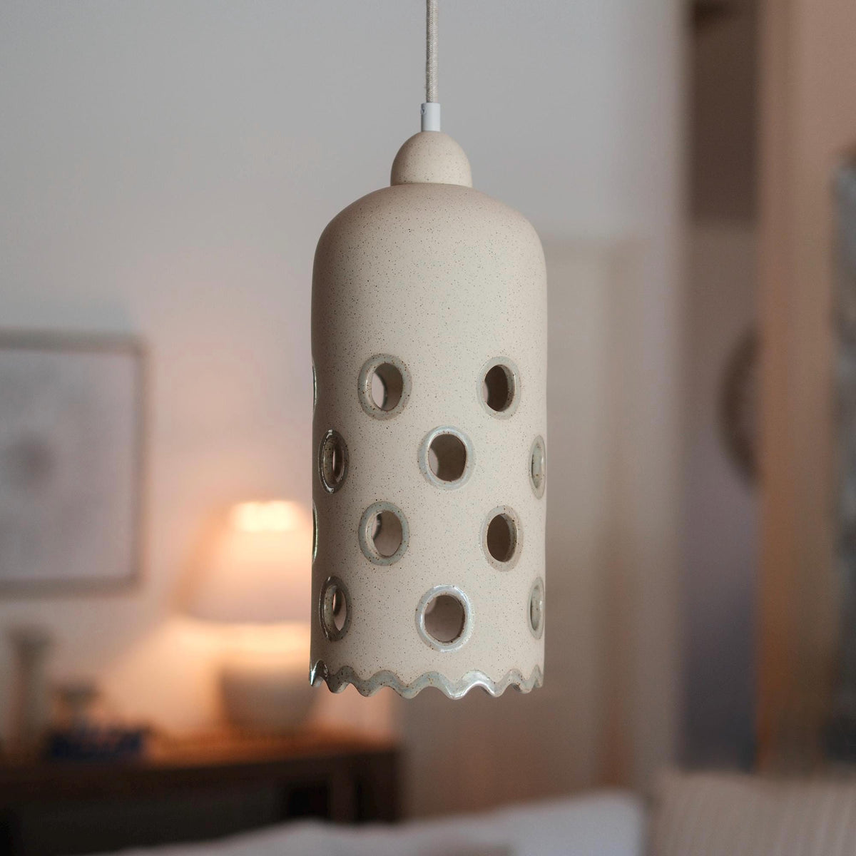 Ceramic Pendant Light — front view