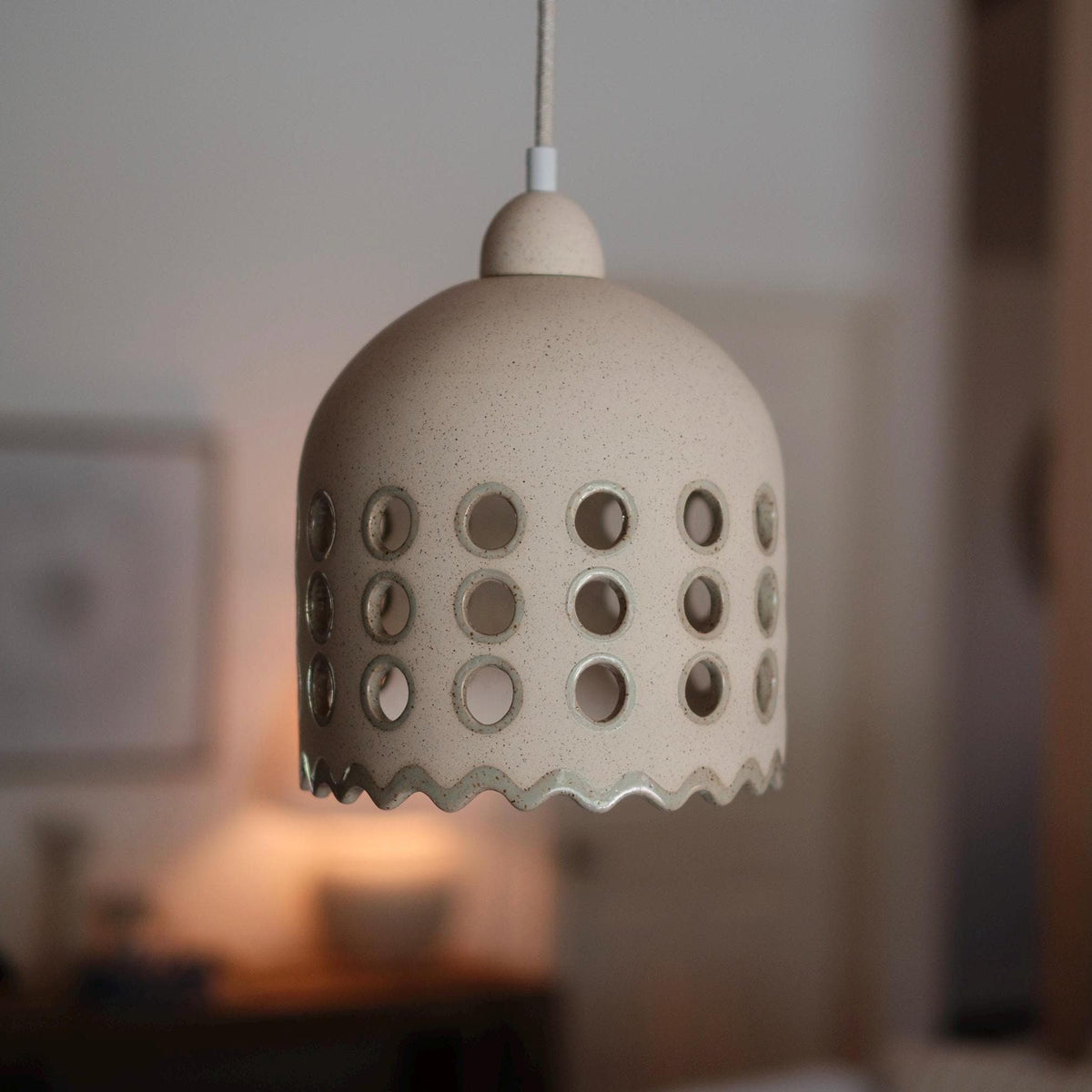 Ceramic Pendant Light — front view