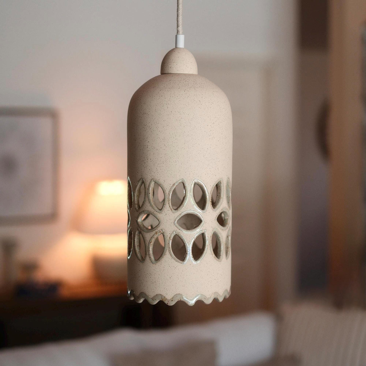 Ceramic Pendant Light — front view