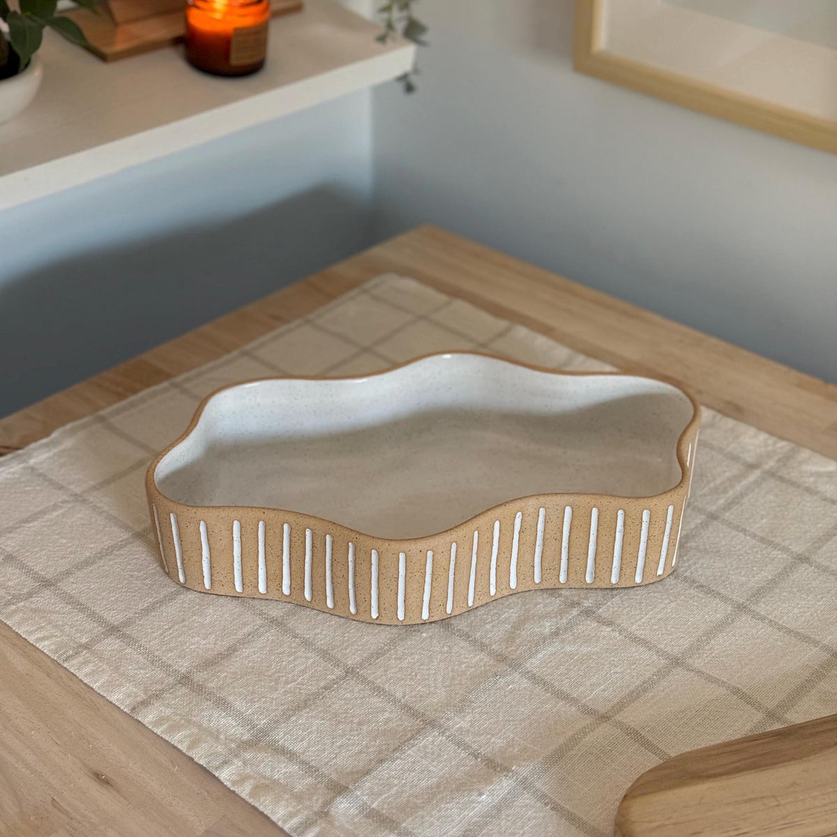 Shallow Ceramic Fruit Bowl — photo 2