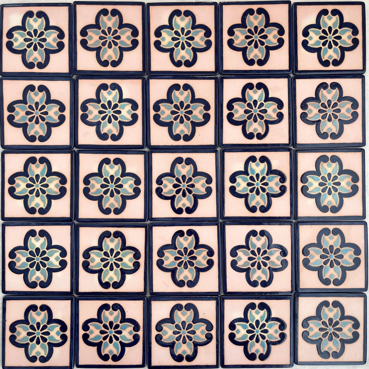 Hand Painted Ceramic Tile — front view
