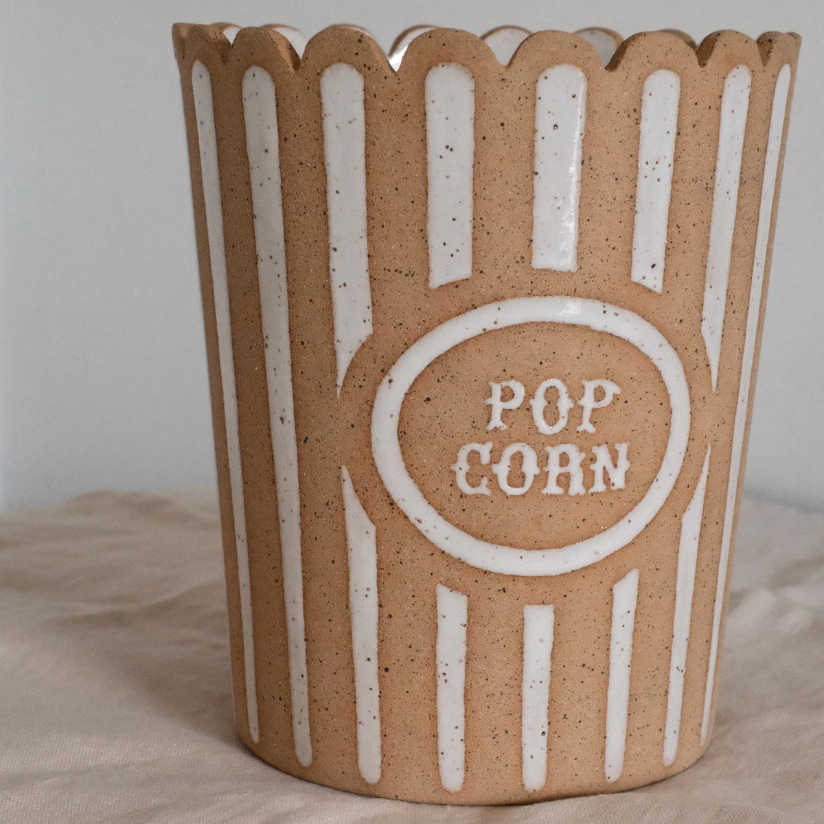 Ceramic Popcorn Bowl — photo 3