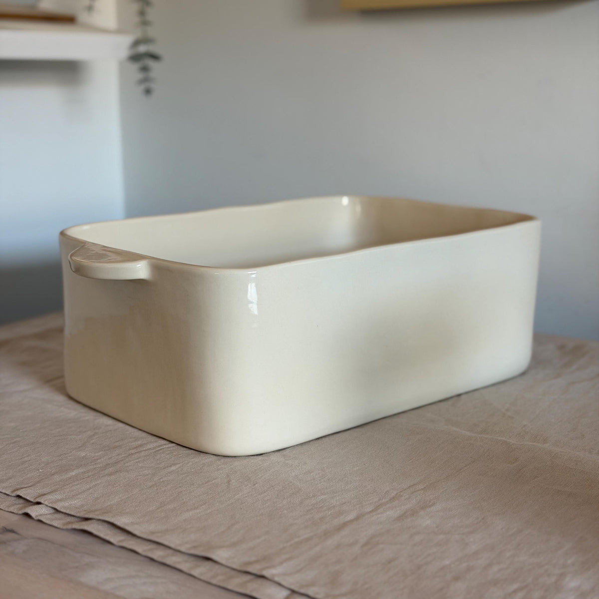 Extra Large Ceramic Baking Dish — front view
