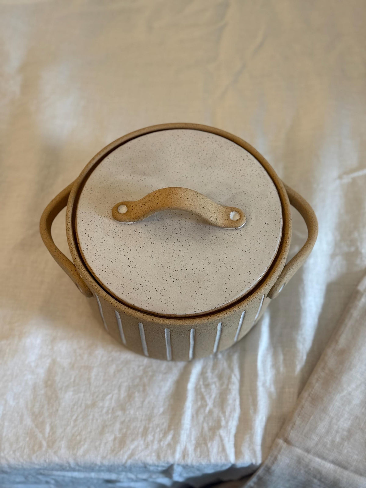Stoneware Cooking Pot with Lid — photo 3