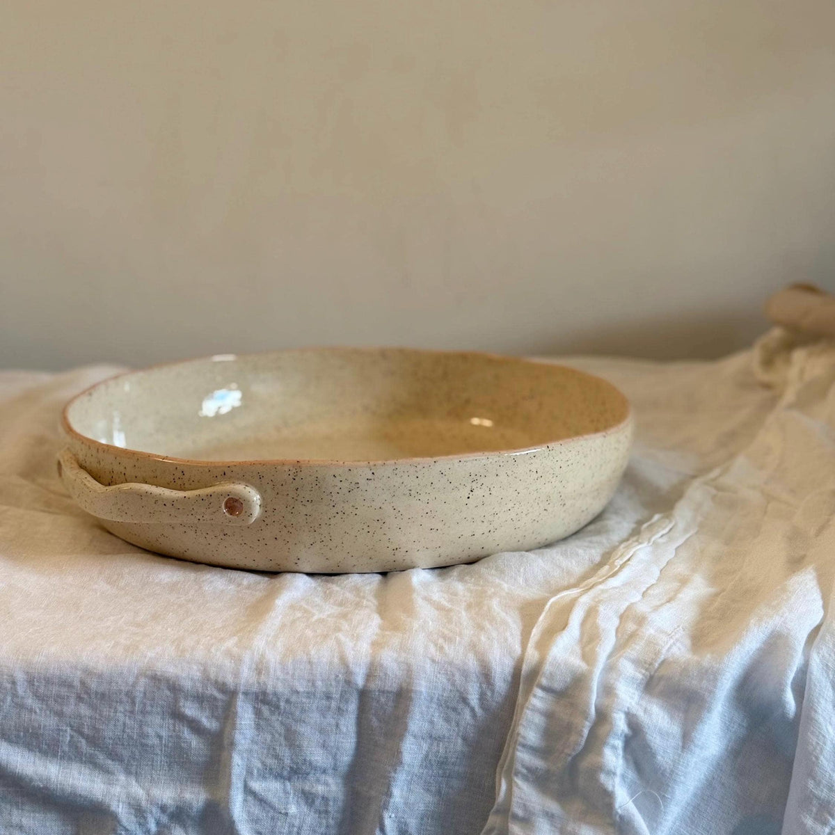 Large Ceramic Baking Dish — front view
