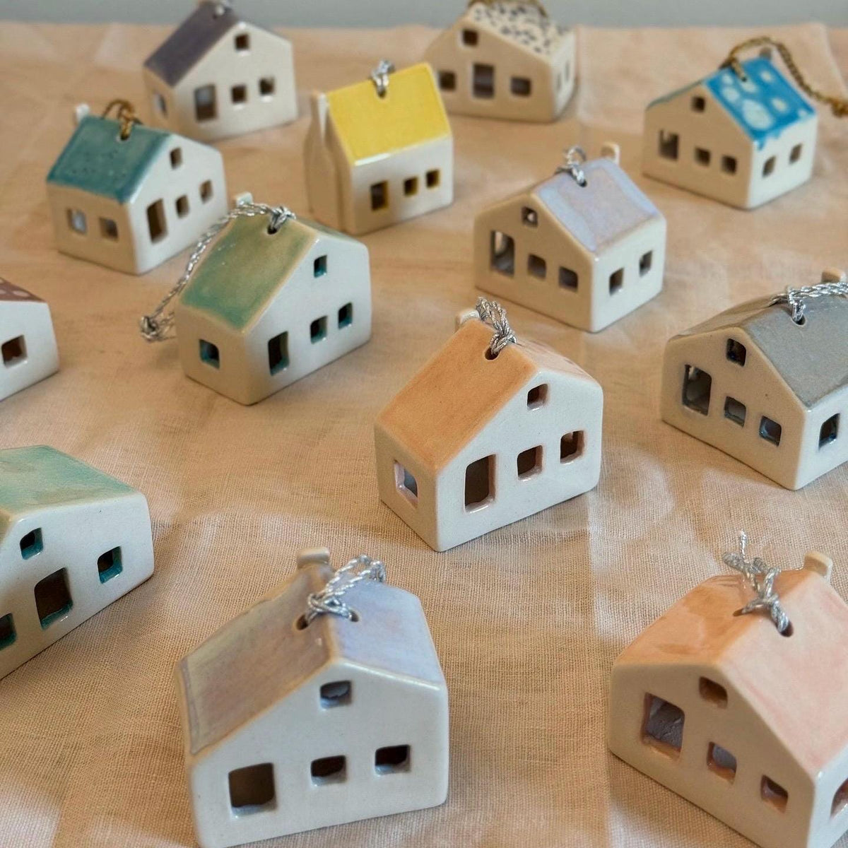 Handmade Ceramic House Ornament for Christmas — photo 3