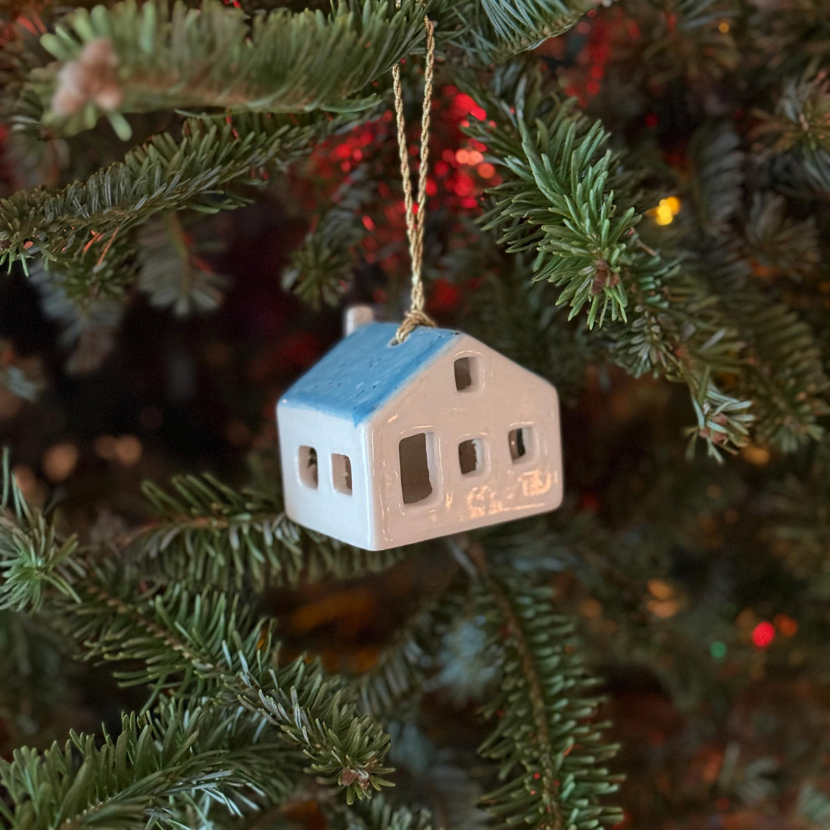 Handmade Ceramic House Ornament for Christmas — photo 4