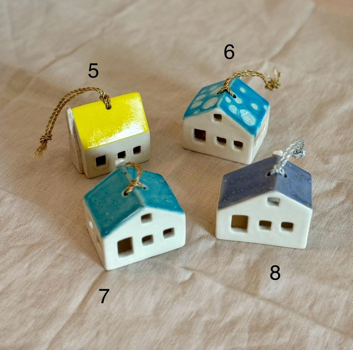Handmade Ceramic House Ornament for Christmas — photo 6