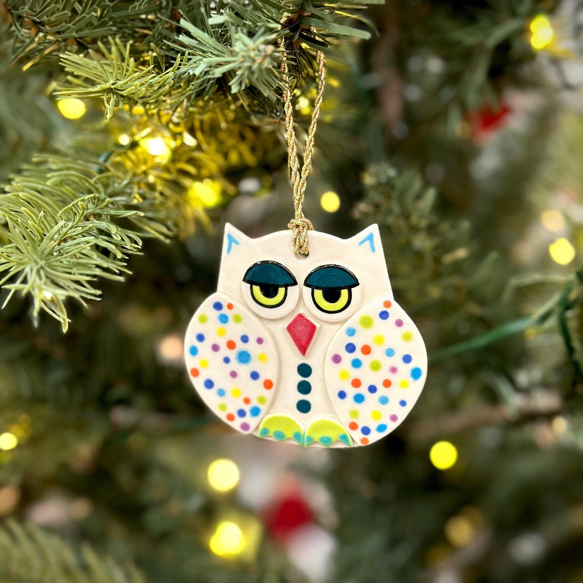 Ceramic Owl Ornament — photo 3