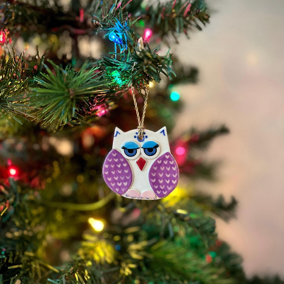 Ceramic Owl Ornament — photo 4