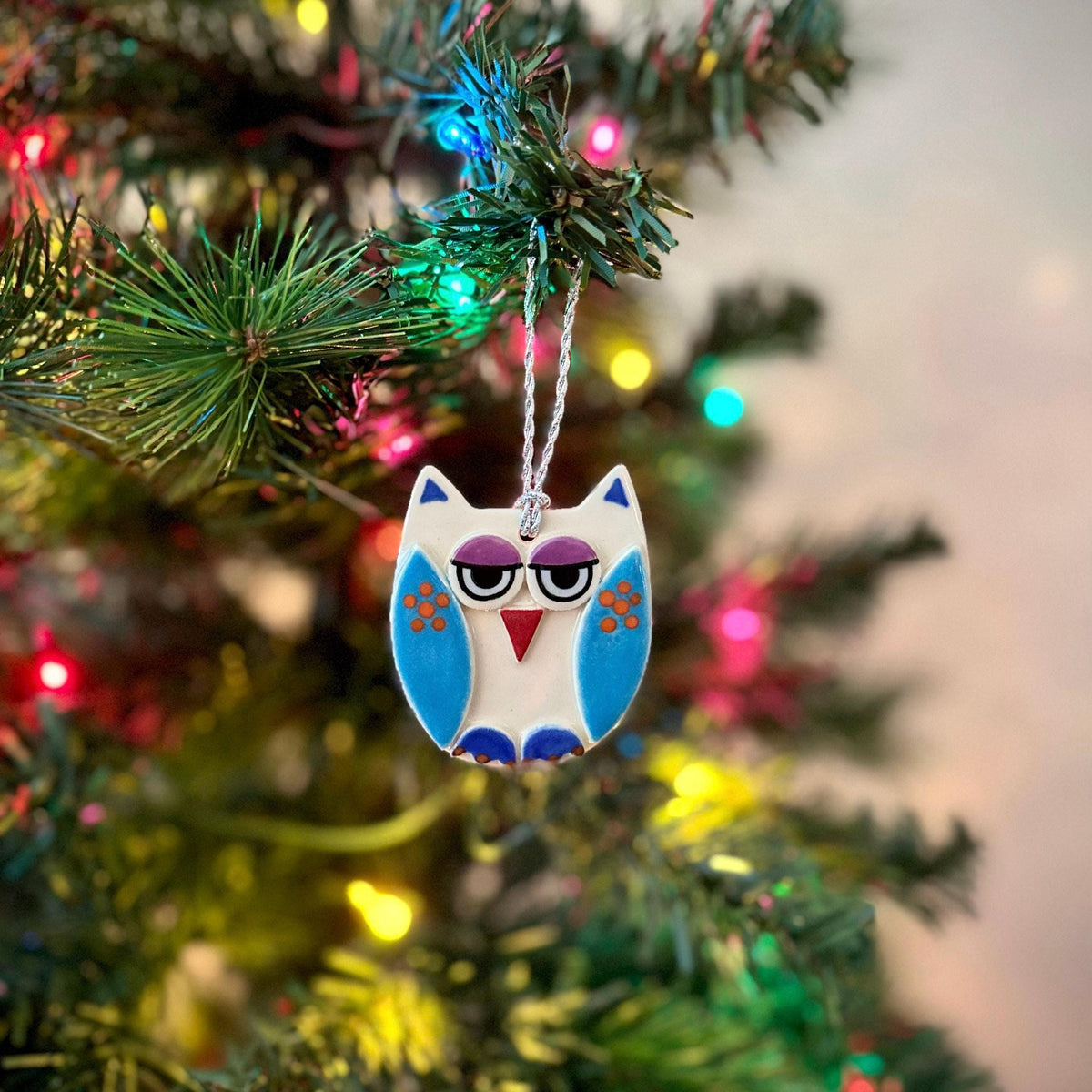 Ceramic Owl Ornament — photo 6