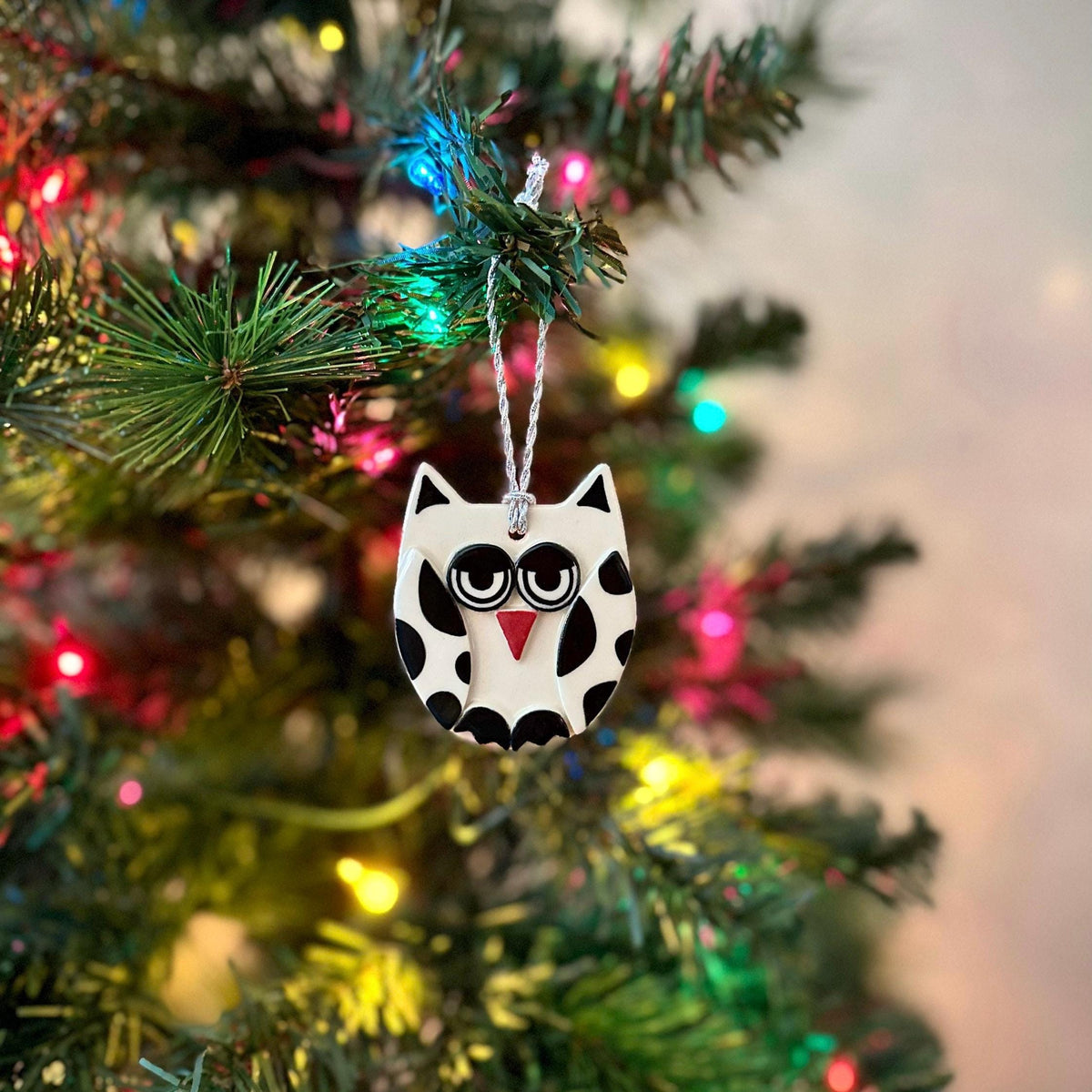 Ceramic Owl Ornament — photo 7