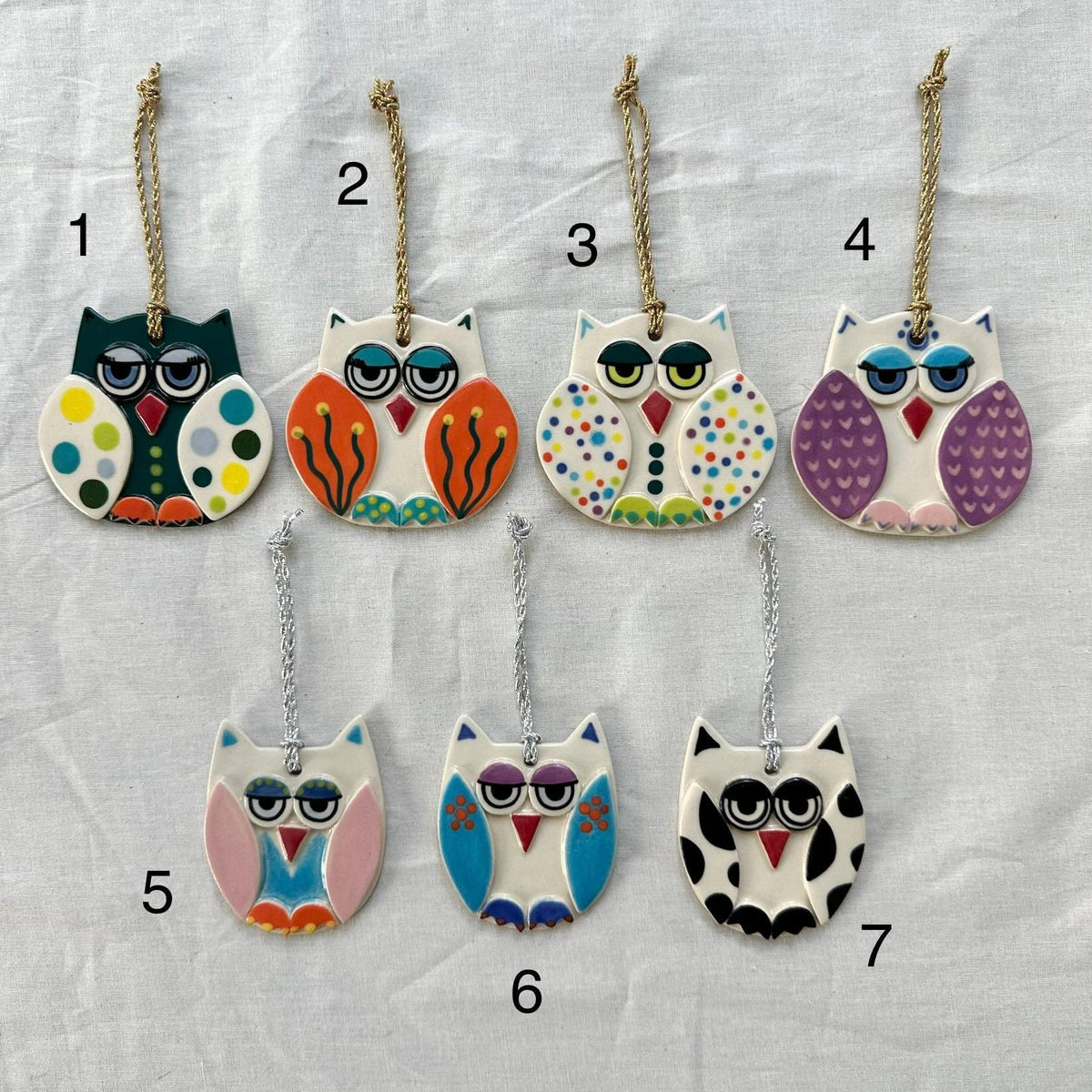 Ceramic Owl Ornament — photo 8