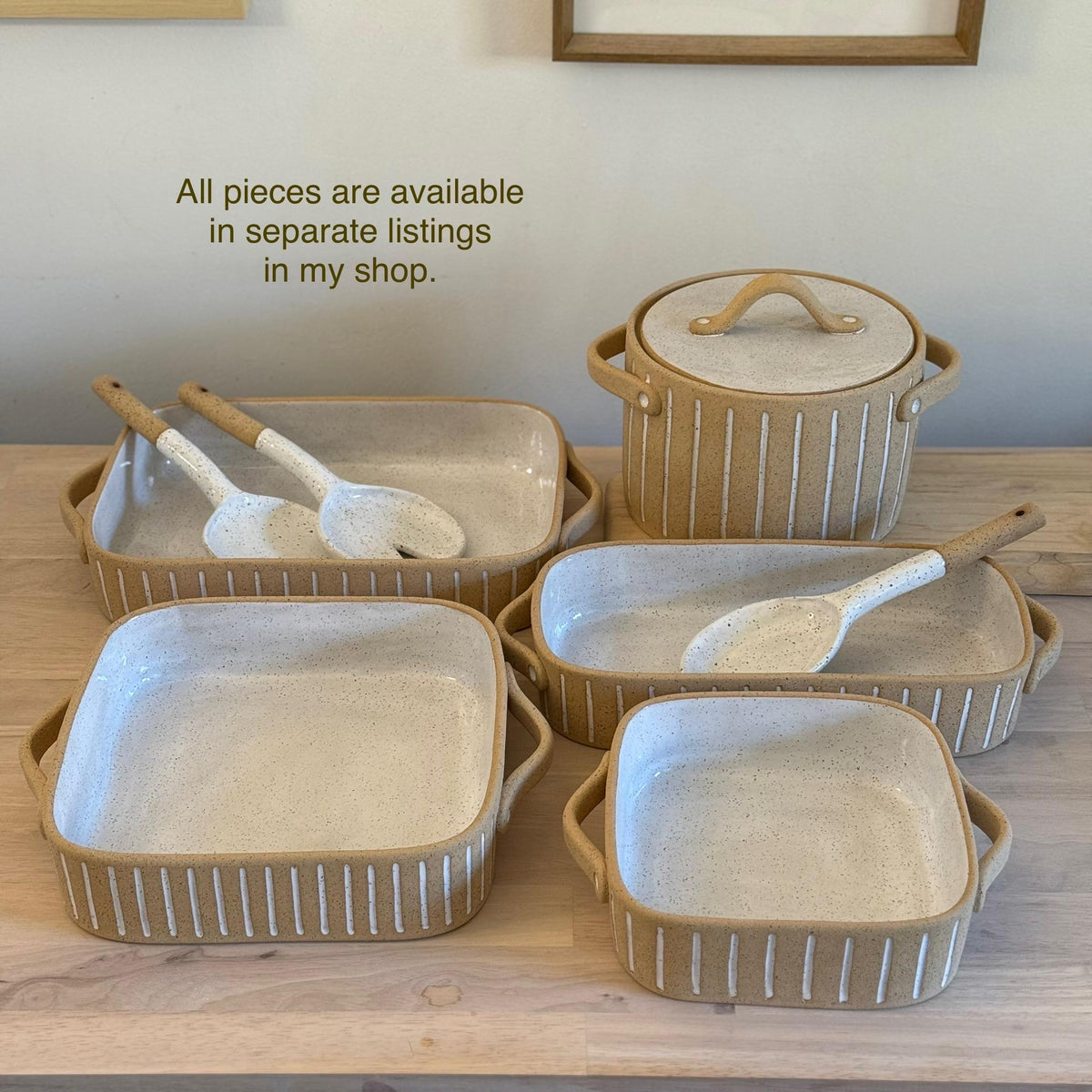 Handmade Speckled Stoneware Serving Spoon — photo 9