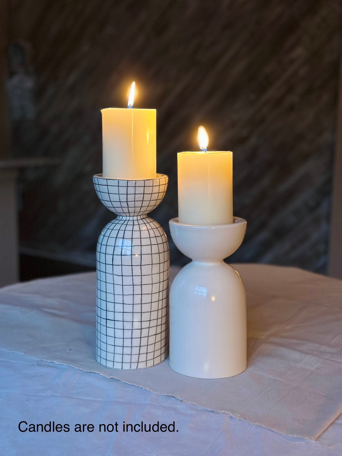 Handmade Ceramic Pillar Candle Holders — photo 2