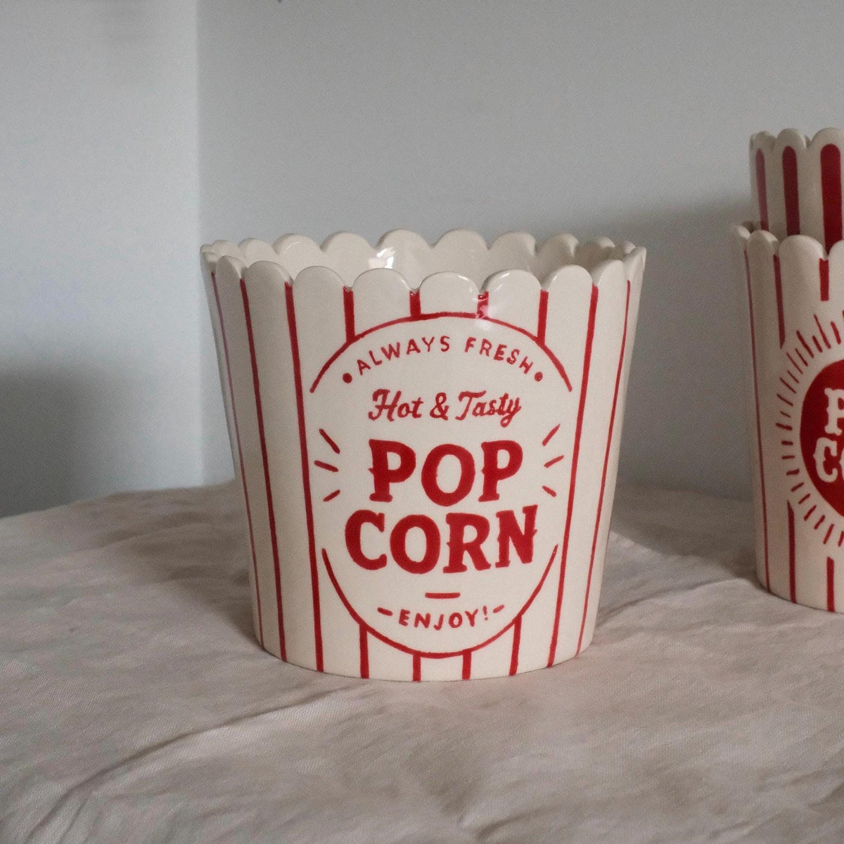 Ceramic Popcorn Bowl — photo 2