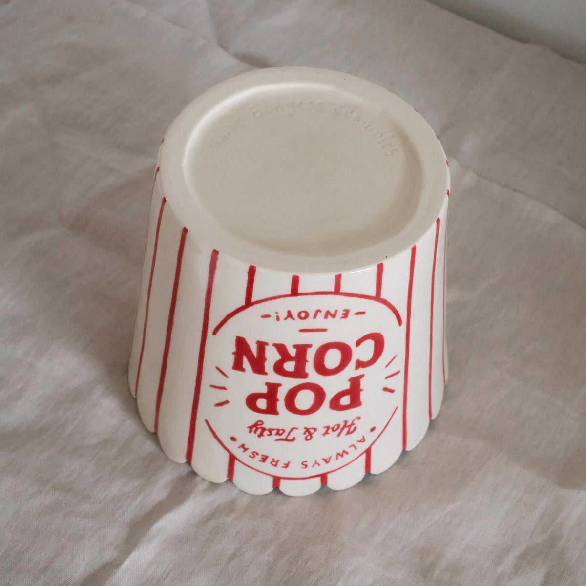 Ceramic Popcorn Bowl — photo 3