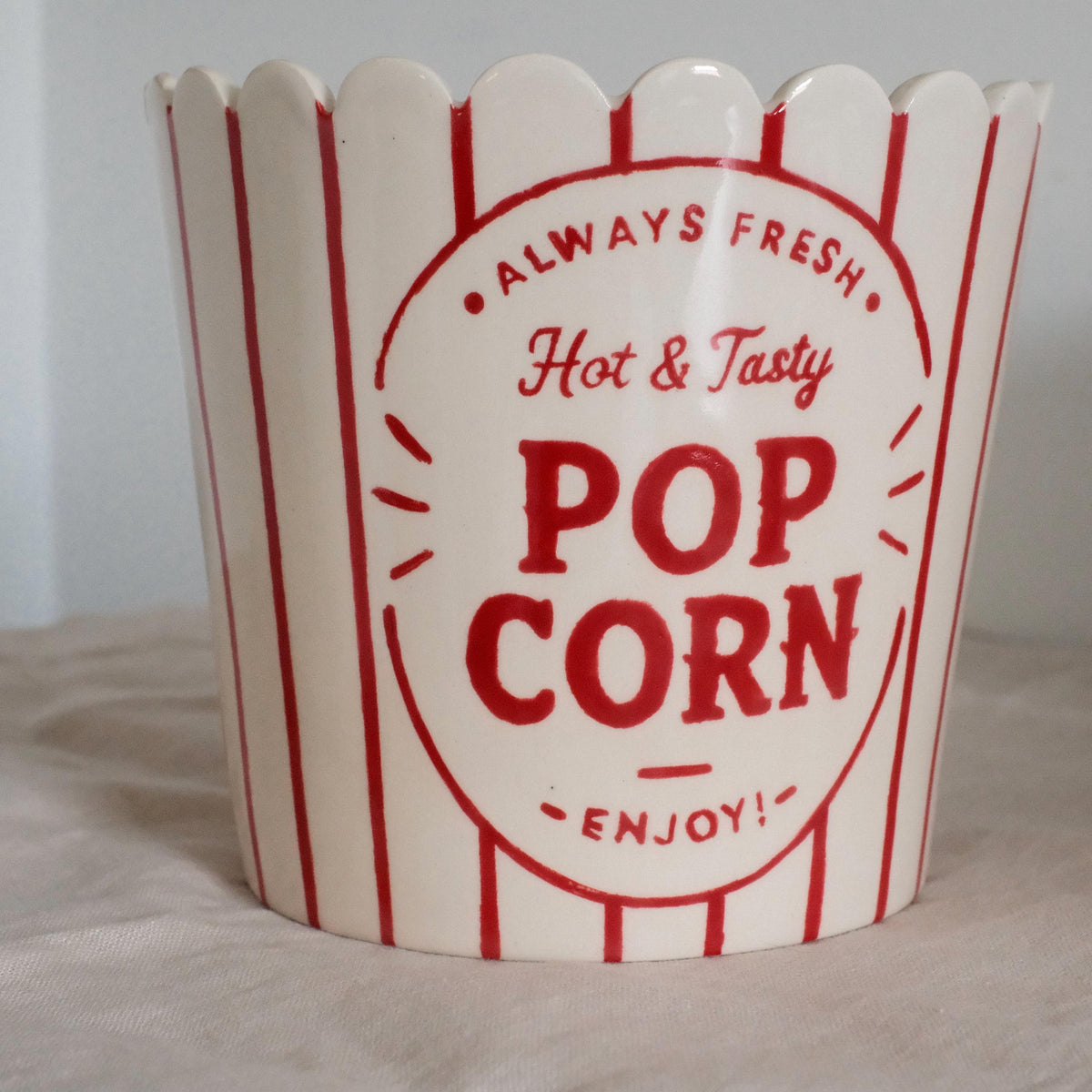 Ceramic Popcorn Bowl — photo 4