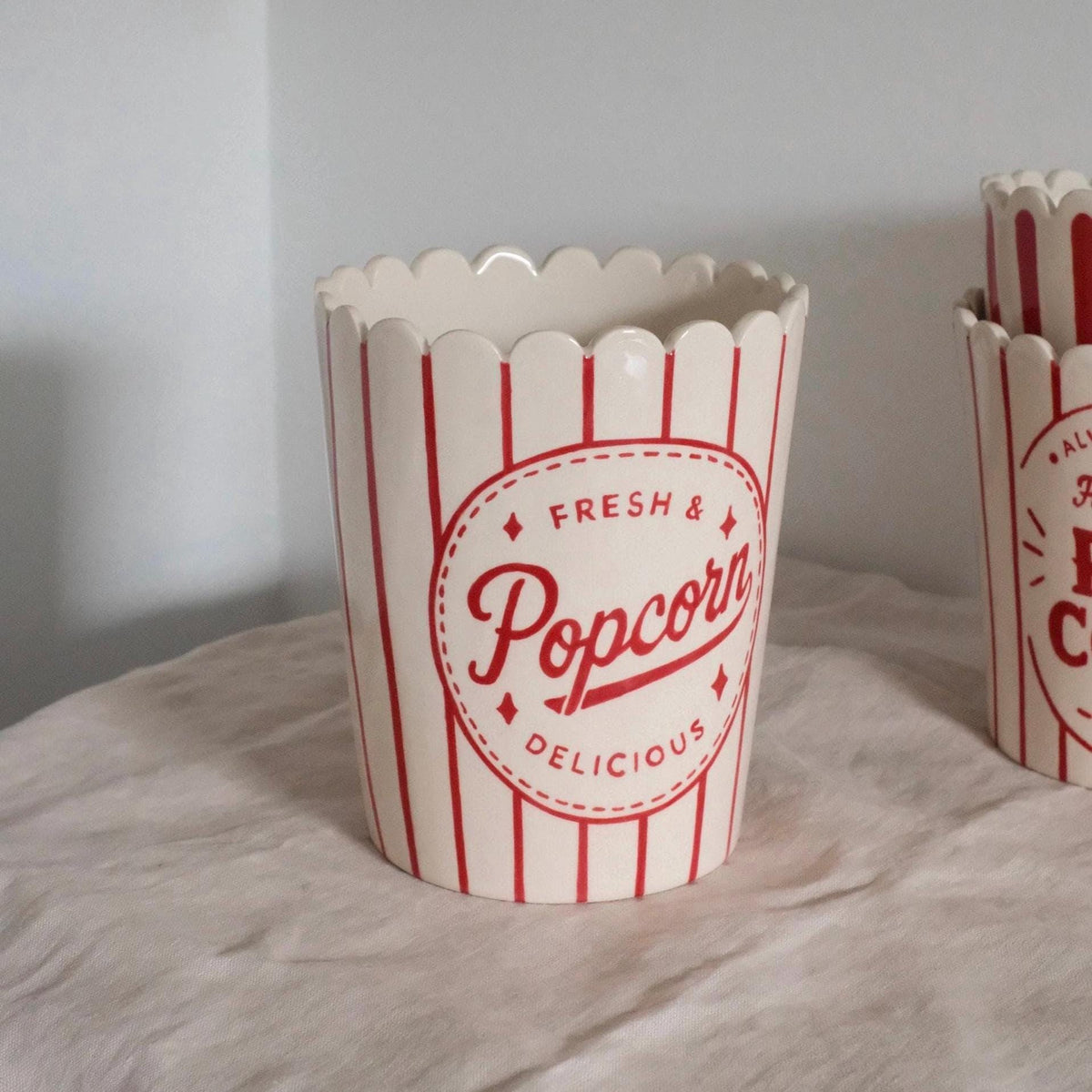 Ceramic Popcorn Bowl — photo 2